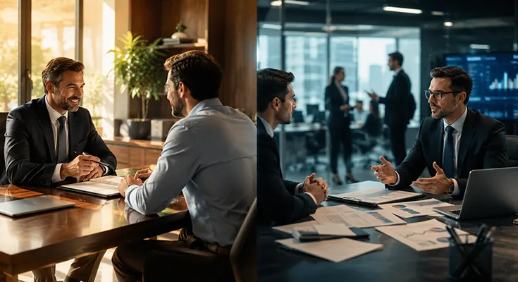 The Difference Between Direct Lenders and Brokers for Business Loans - business funding illustration